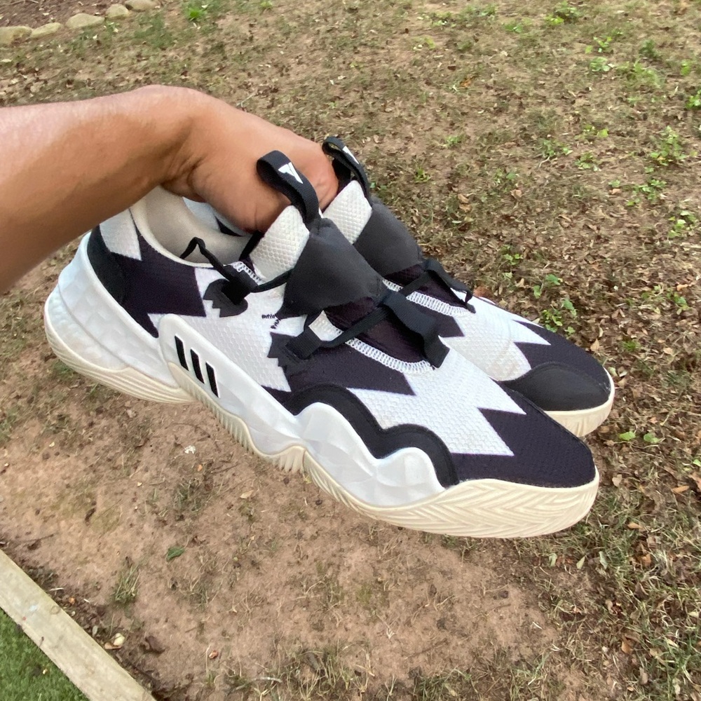 Adidas Trae Young 1 So So Def Recordings White Black H68999 Men’s Size 14 Used